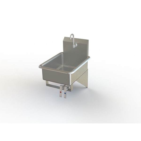 Heavy Duty NSF Lab Sink W/ Faucet And Knee Control